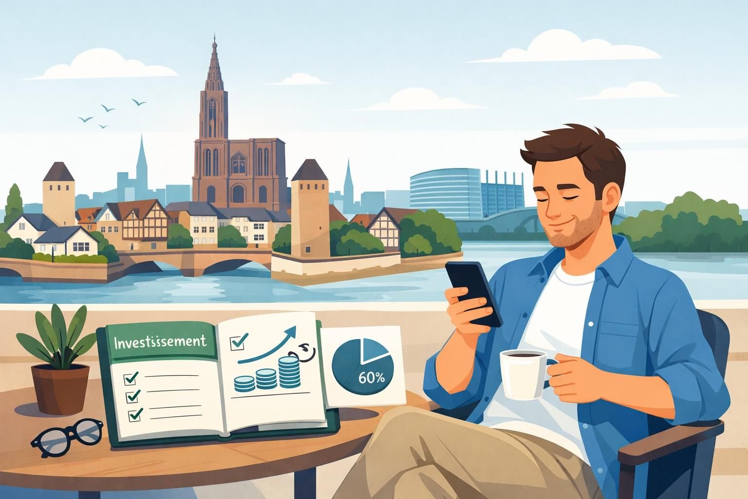 découvrez le lazy investing et apprenez à optimiser vos investissements à strasbourg en moins de 15 minutes par mois grâce à une méthode simple et efficace.